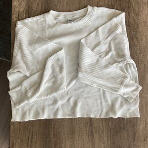 TNA Women’s Waffle Crew Boxy Longsleeve